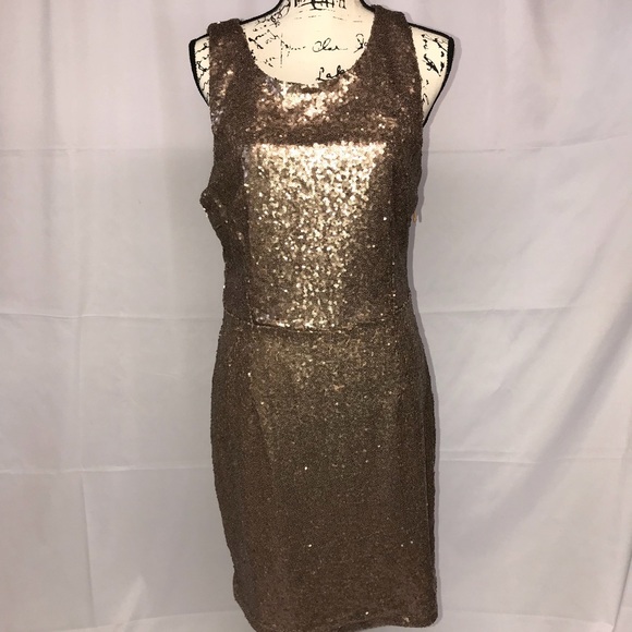Charlotte Russe - rose gold sequin dress - Picture 1 of 2